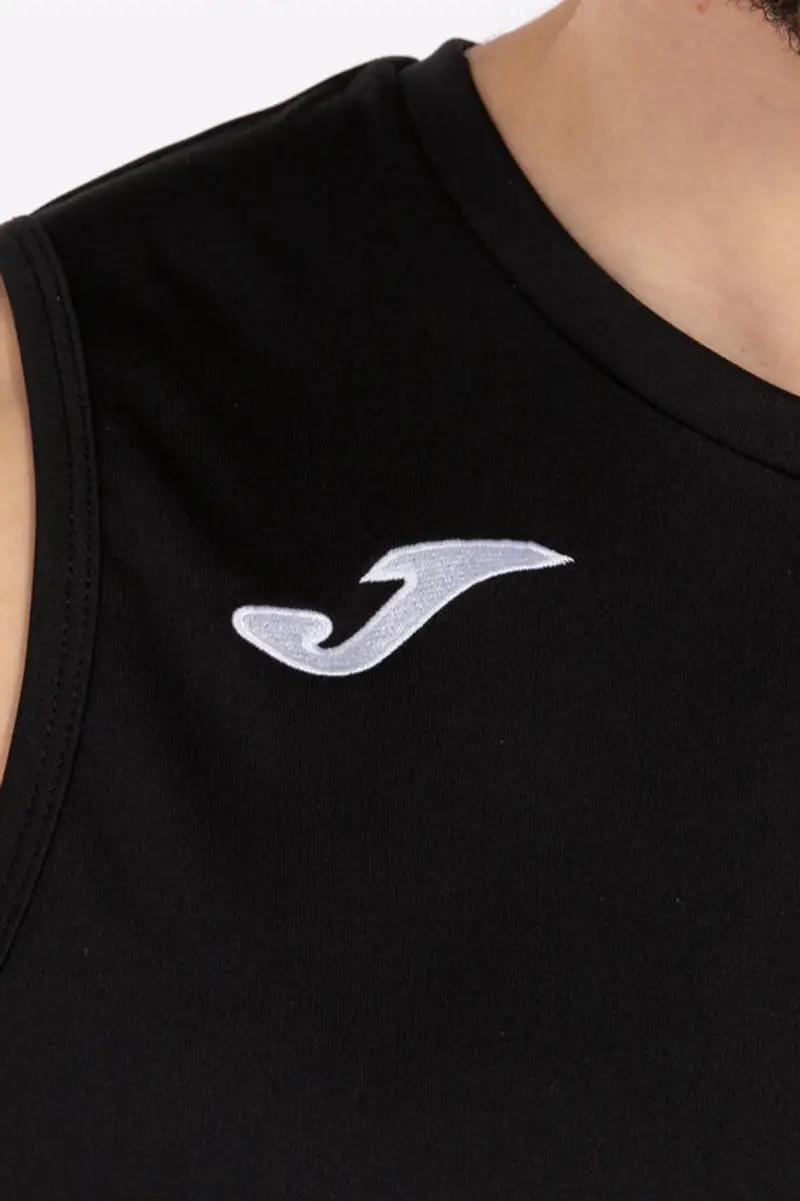 Canotta Nera Girocollo da Basket JOMA COMBI miniatura 3