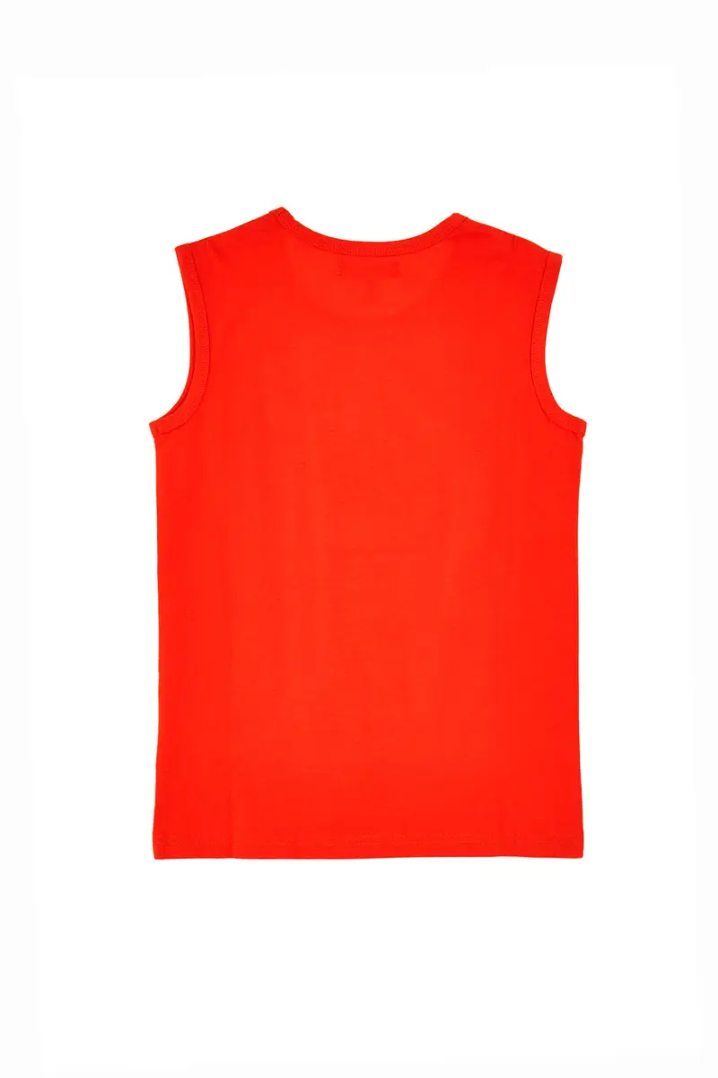 Canotta Rossa con Stampa Pitt Kids PT-B-T-05028 miniatura 2