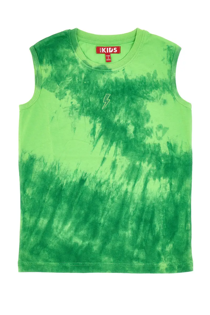 Canotta Verde Effetto Tie-Dye Pitt Kids PT-B-T-05036
