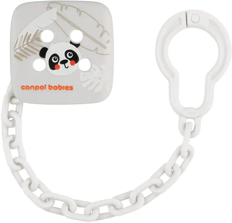 BabiesBoo Soothers Holder catenella per ciuccio Panda