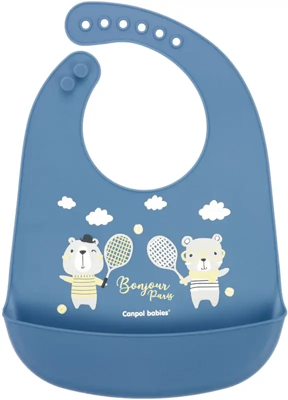 Bonjour Paris Bibs bavaglino Blue 1 pz