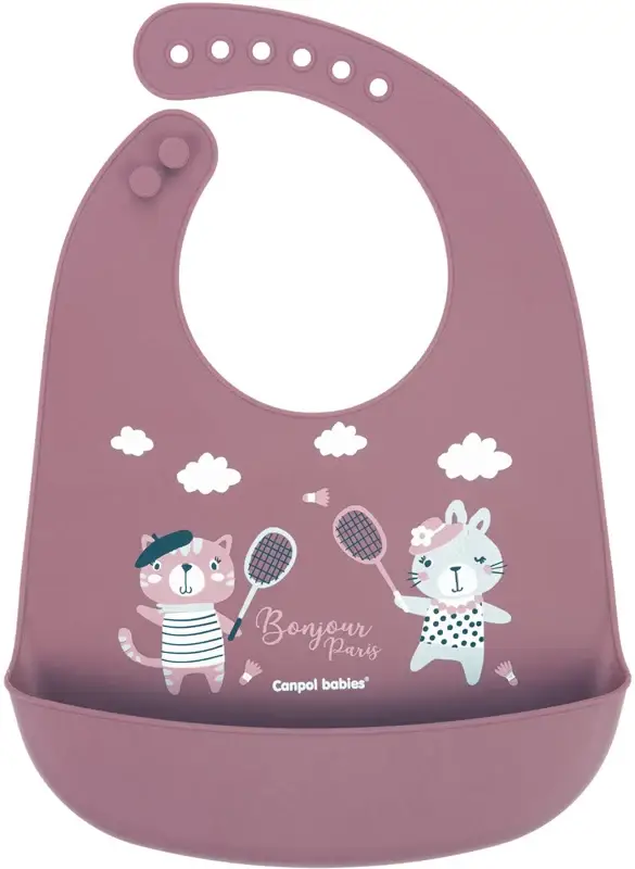 Bonjour Paris Bibs bavaglino rosa 1 pz