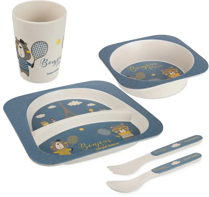 Bonjour Paris Set da tavola blu 300 ml