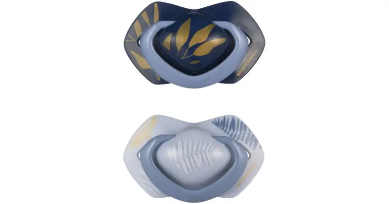 Light Touch Gold ciuccio 0-6m Blue 2 pz