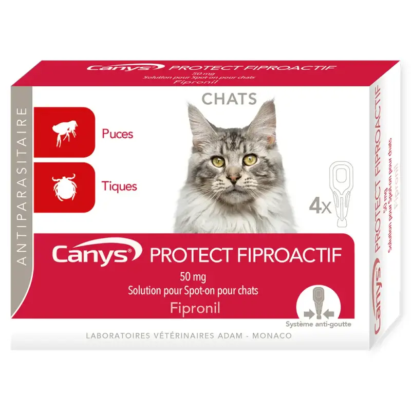 Protect Fiproactif 50mg soluzione spot-on per gatti 4x0,50ml
