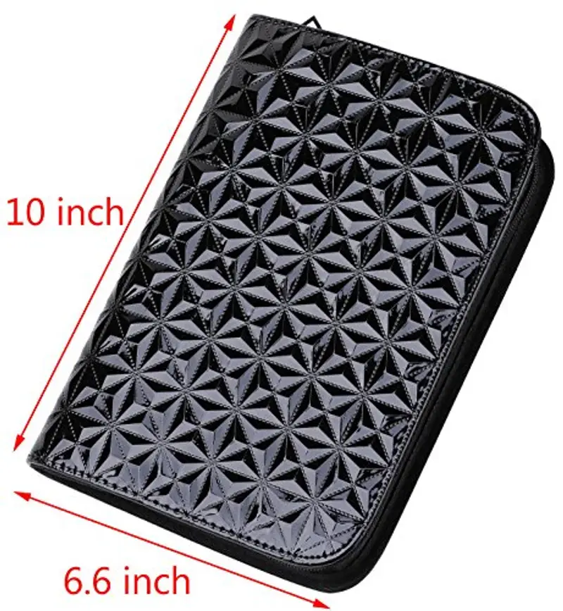 Capiente astuccio portaforbici da parrucchiere e barbiere, in pelle sintetica miniatura 3