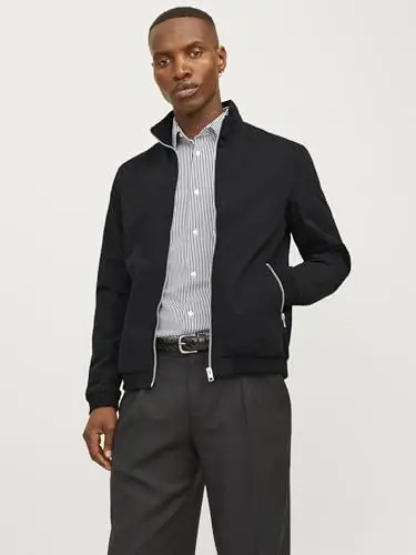 CAPISPALLA E GIACCHE Uomo JACK&JONES 12204277 HARRINGTON BLACK miniatura 2