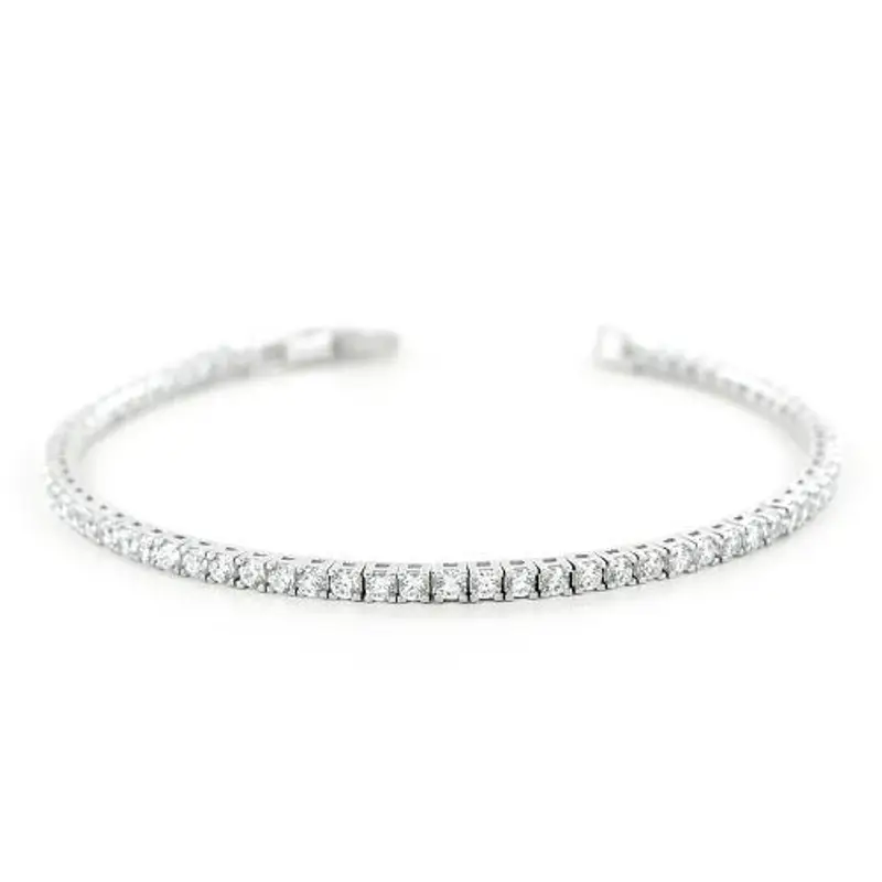 bracciale tennis in argento e zirconi bianchi 17 cm - 2.50 mm