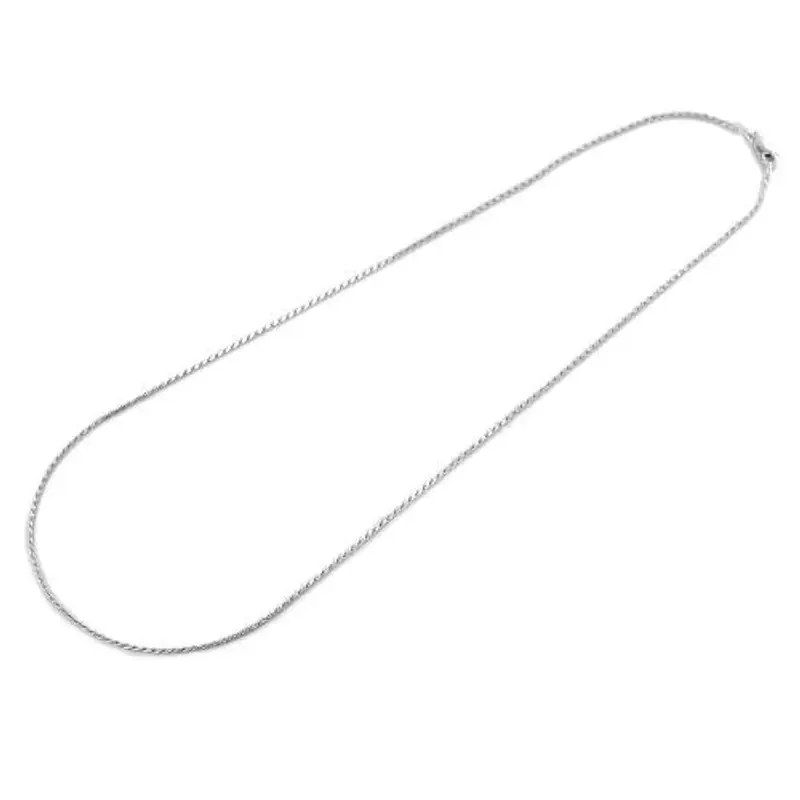 catena a corda in argento 50 cm maglia fune