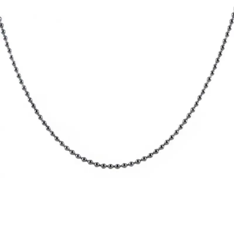 catena a pallini in argento 50 cm catena a sfera
