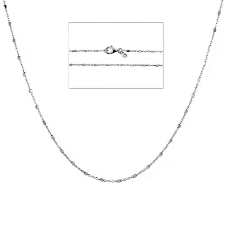 catena con dadini in argento 40 cm