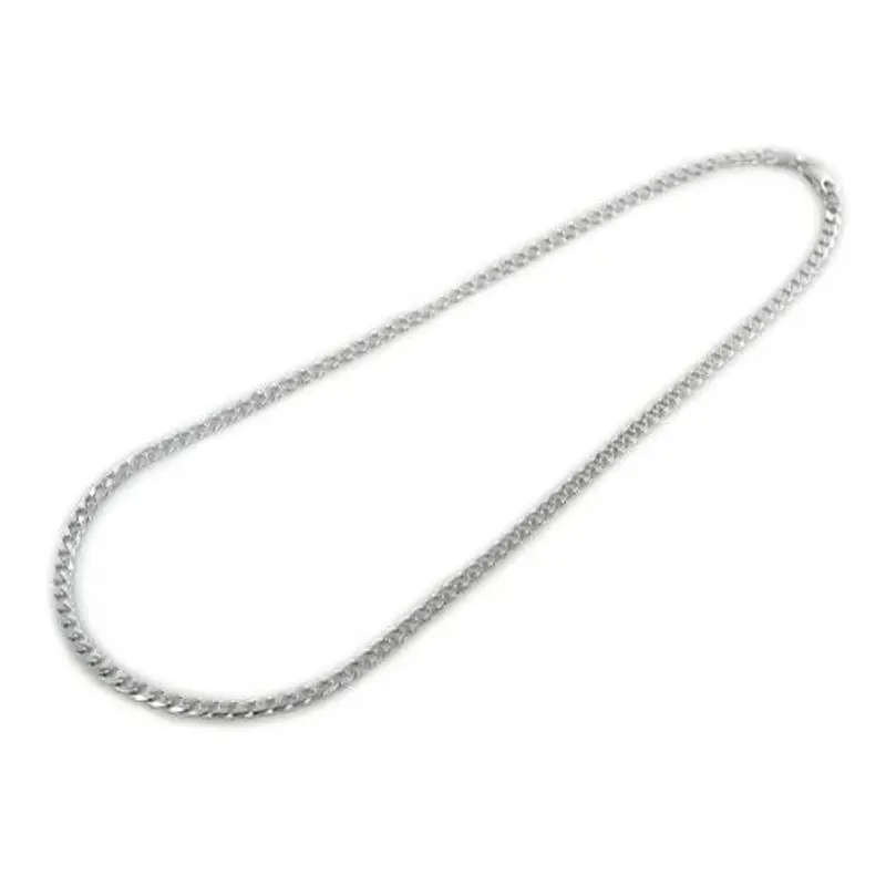 catena da uomo in argento 50 cm maglia groumette medium