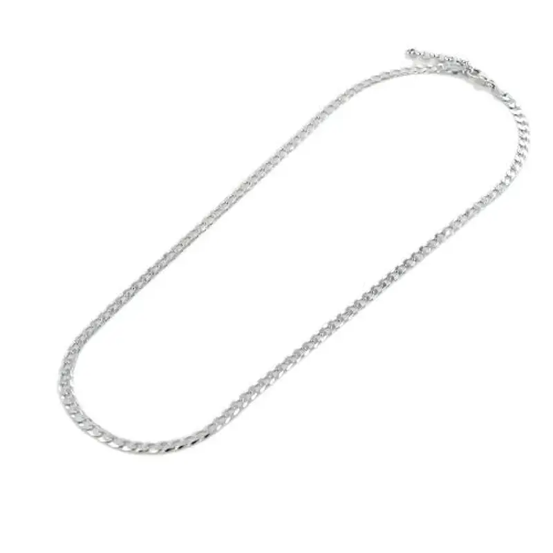 catena da uomo in argento 52 cm maglia groumette medium