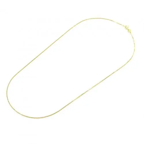 catena unisex veneziana in argento dorato 40 cm