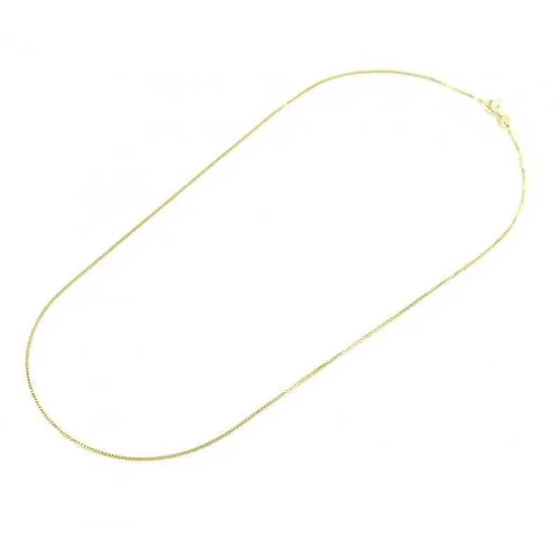 catena unisex veneziana in argento dorato 60 cm