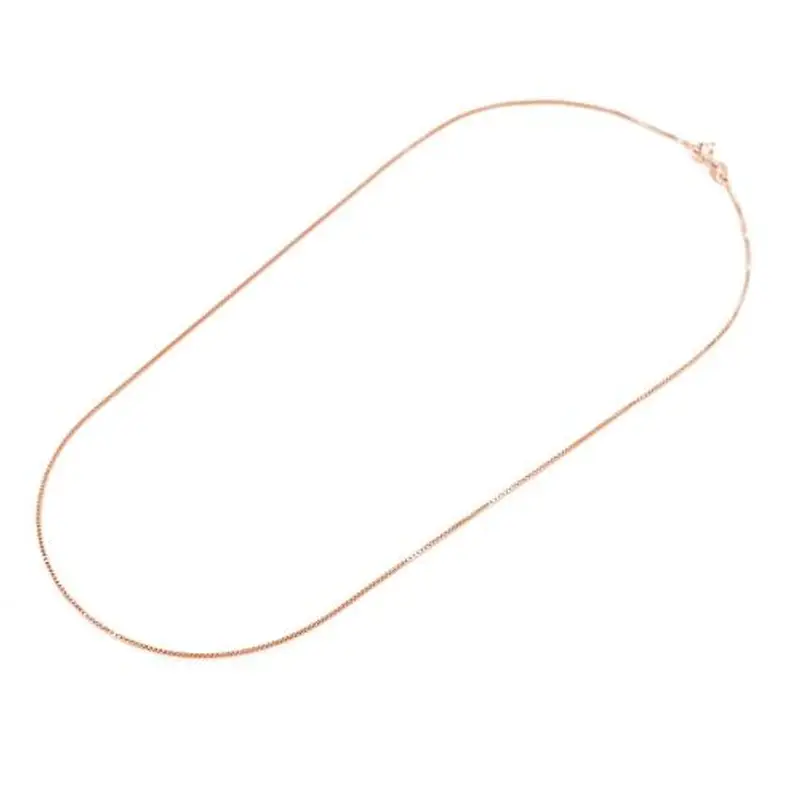 catena unisex veneziana in argento rosa 43 cm