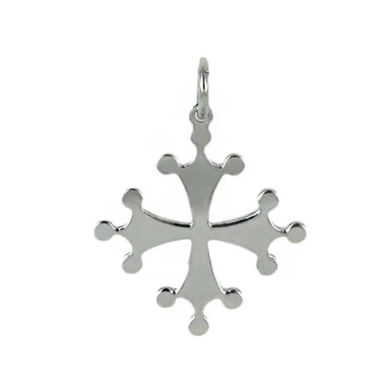 ciondolo croce pisa maxi in argento