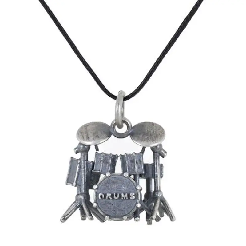 collana con ciondolo batteria strumento musicale