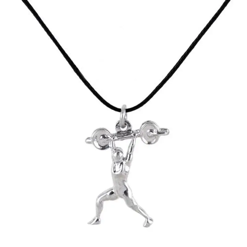 collana con ciondolo clean and jerk palestra