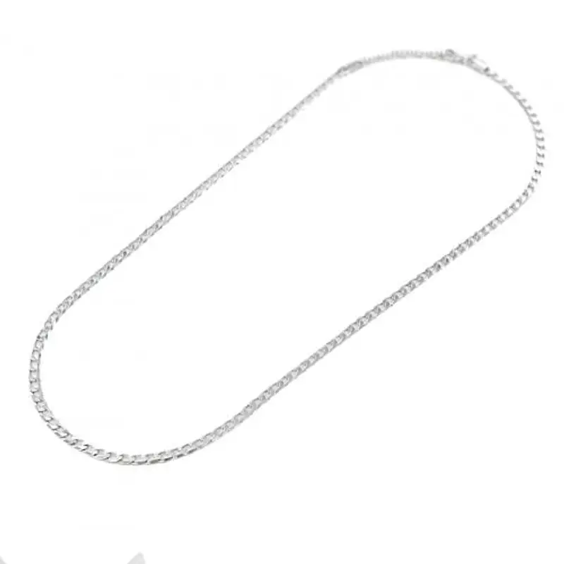 collana da uomo maglia groumette in argento 50-54 cm