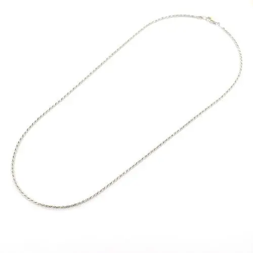 collana fune unisex in argento 60 cm miniatura 2