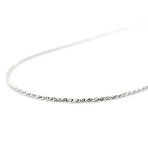 collana fune unisex in argento 60 cm miniatura 3