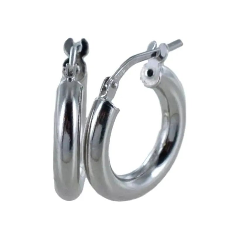 orecchini a cerchio in argento piccoli 16 mm orecchini campanella media