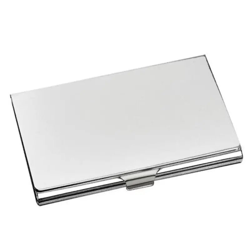 porta biglietti da visita laminato argento