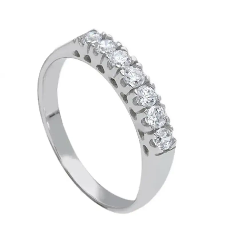 anello riviera in oro con zirconi