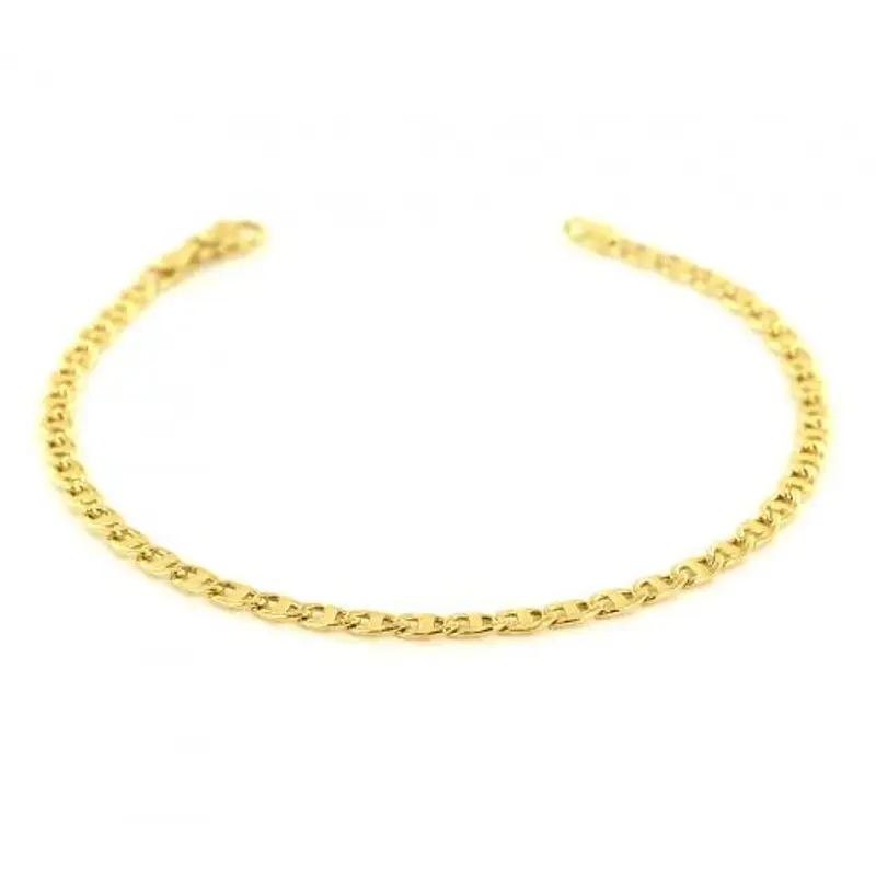 bracciale da uomo 21 cm in oro giallo oreficeria aretina
