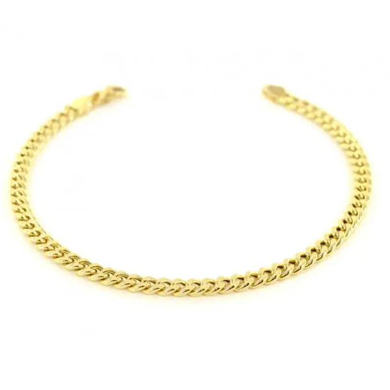 bracciale da uomo in oro 21 cm groumette oreficeria aretina