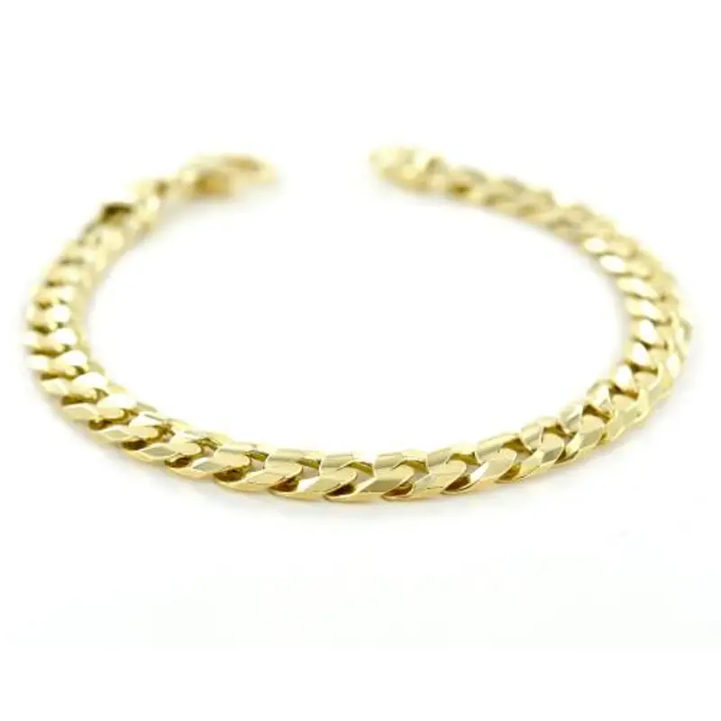 bracciale da uomo in oro maglia groumette 23.00 cm