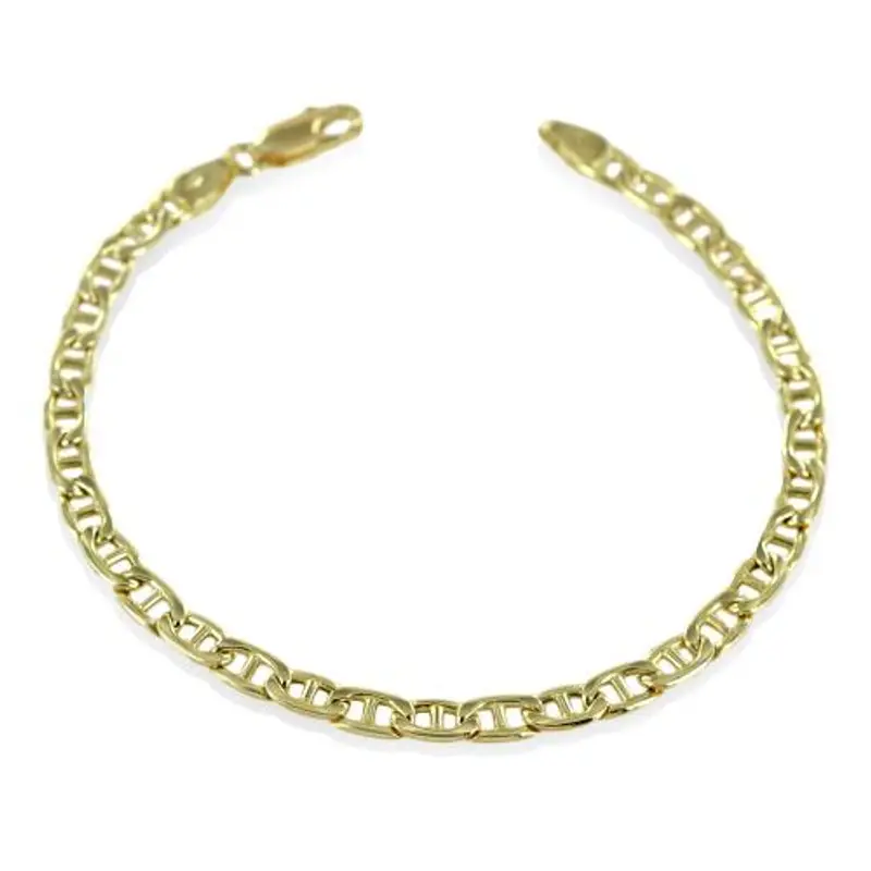 bracciale da uomo medio in oro 20 cm traversino oreficeria aretina