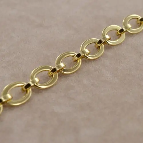 bracciale donna a catena fantasia in oro giallo miniatura 5