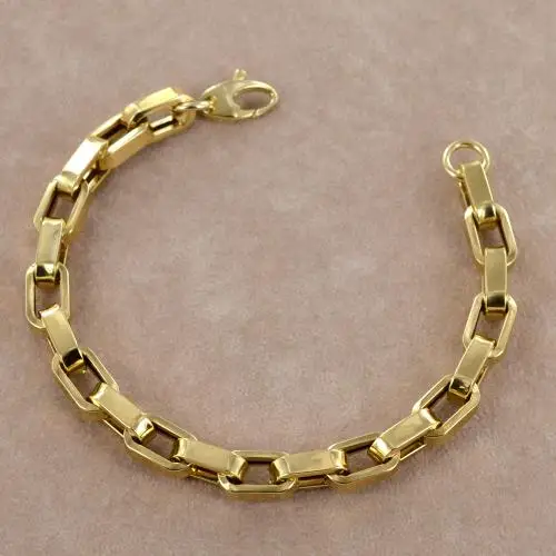 bracciale donna a catena fantasia spessa in oro giallo miniatura 5
