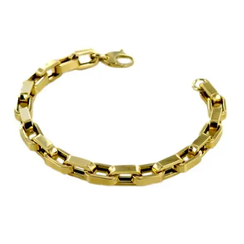 bracciale donna a catena fantasia spessa in oro giallo