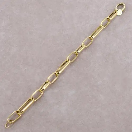 bracciale donna a catena grande in oro giallo miniatura 4