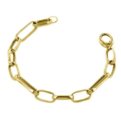 bracciale donna a catena grande in oro giallo