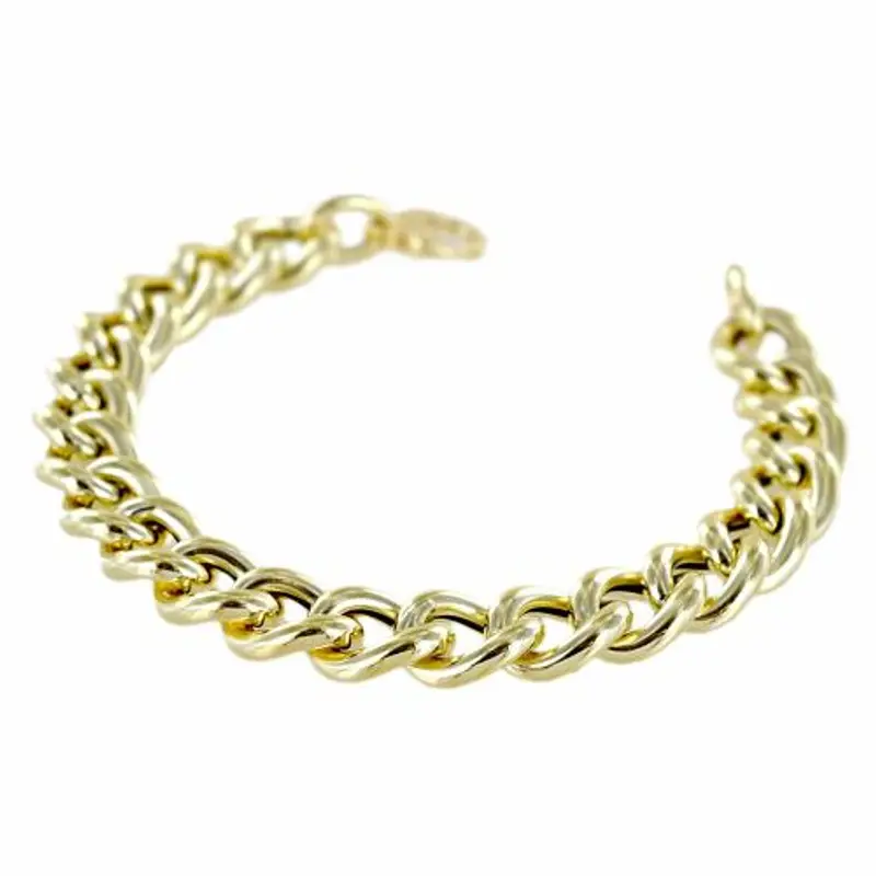 bracciale donna a catena groumette in oro giallo