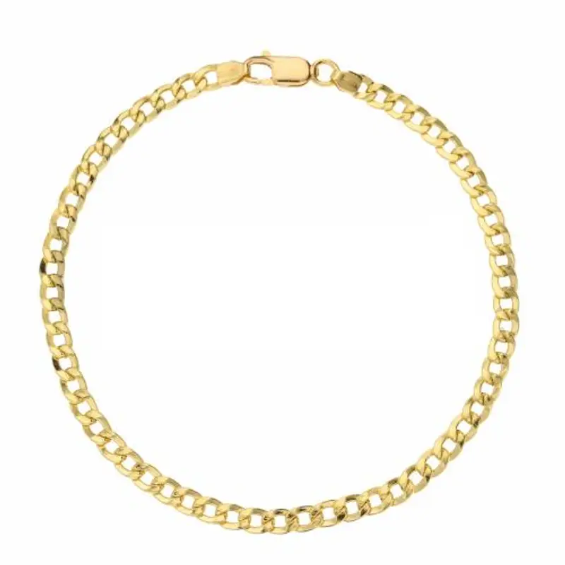 bracciale in oro da uomo groumette 19 cm manifattura aretina
