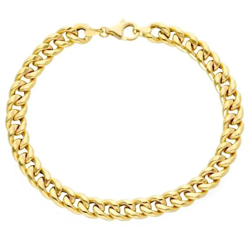 bracciale in oro da uomo groumette 19 cm