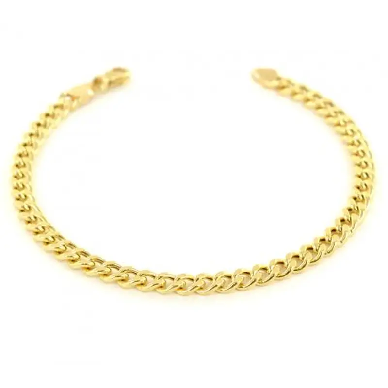 bracciale in oro da uomo groumette 21.00 cm manifattura aretina