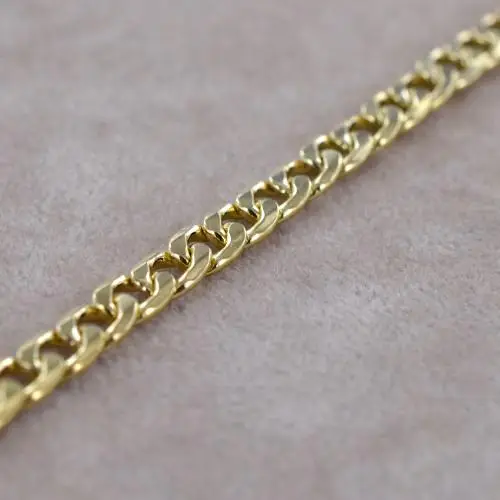 bracciale in oro da uomo groumette alternata 17 50 cm leggero medio miniatura 4