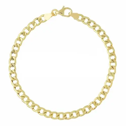 bracciale in oro da uomo groumette alternata 17 50 cm leggero medio