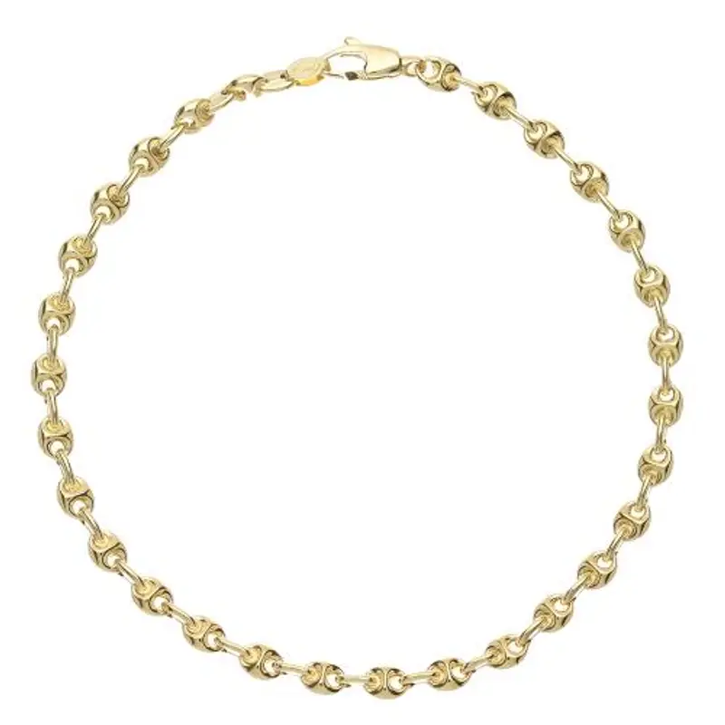 bracciale in oro da uomo maglia marina