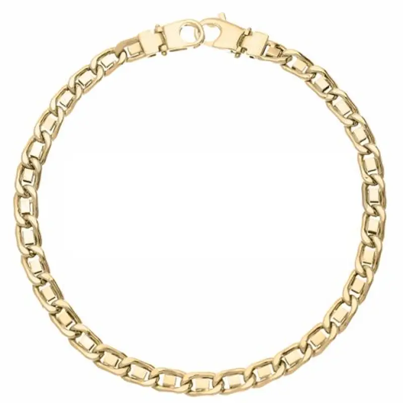 bracciale in oro da uomo occhio di pernice 22 cm