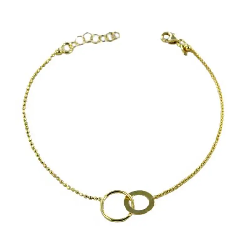 bracciale in oro giallo con intreccio