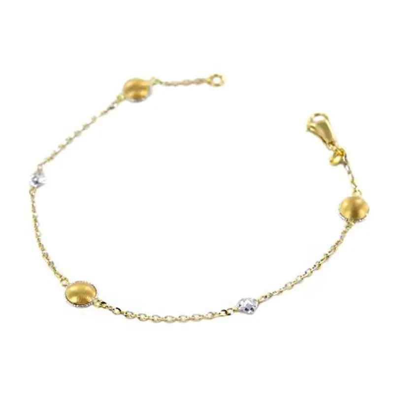 bracciale in oro giallo e bianco collezione sunlight