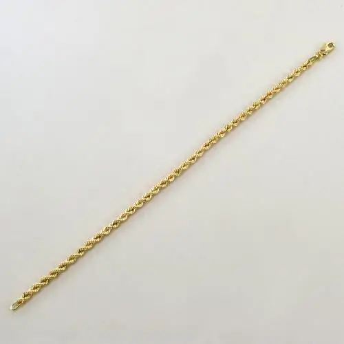 bracciale maglia fune spessa in oro giallo 19 cm - oreficeria aretina miniatura 4