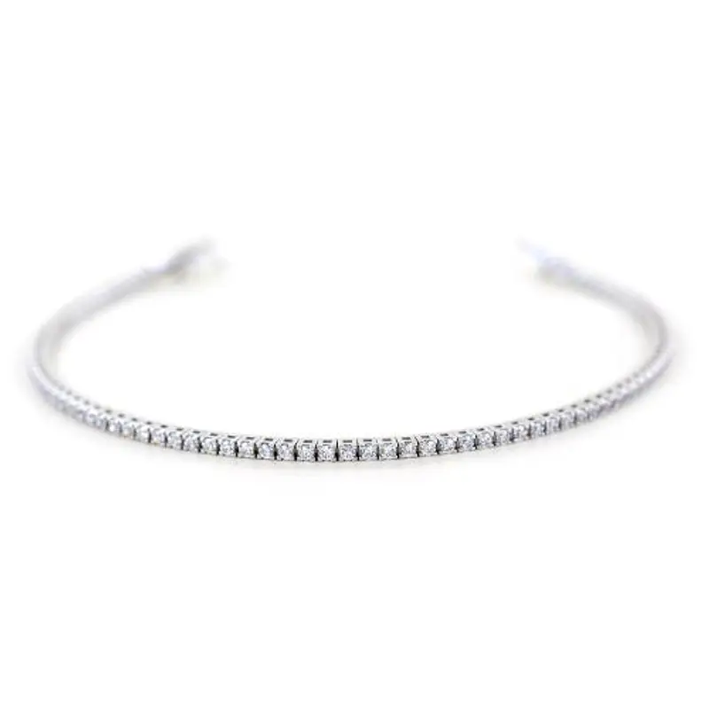 bracciale tennis in oro con zirconi - modello 1.80 mm